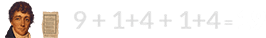 9 + 1+4 + 1+4 = 19