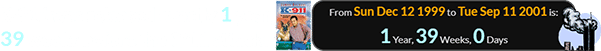 K-911 was released exactly 1 year, 39 weeks before the 9/11 attacks: