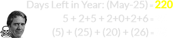 5 + 2+5 + 2+0+2+6 = 22 and (5) + (25) + (20) + (26) = 76