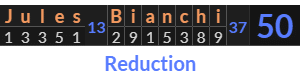 "Jules Bianchi" = 50 (Reduction)