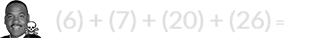 (6) + (7) + (20) + (26) = 59