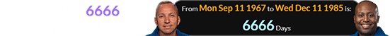Bresnik is 6666 days older than Andre Douglas: